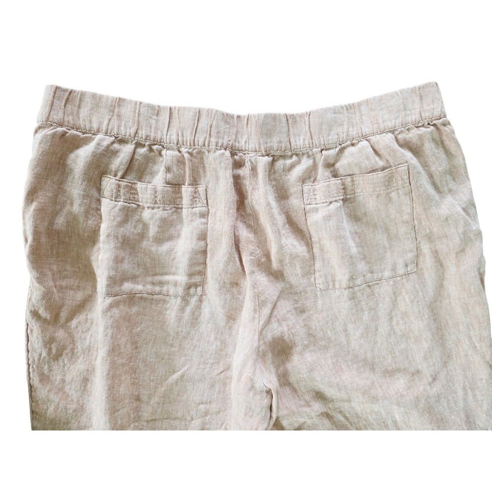 J. JILL Pure Jill Linen Cropped Pants Womens 3X Elastic Waist Casual Pockets - Picture 10 of 10